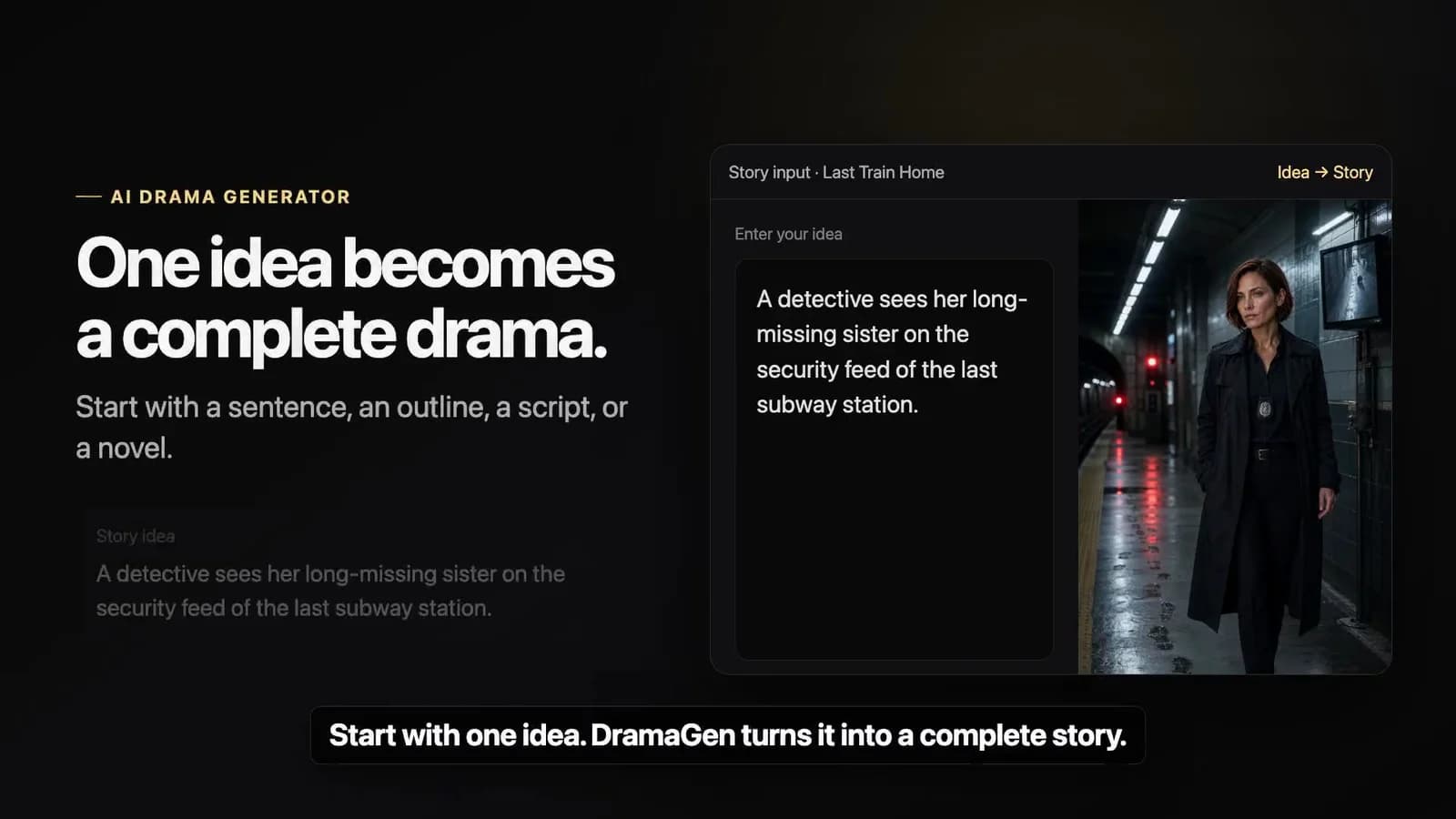DramaGen turning one idea into a complete drama workflow